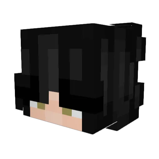 HexQuad Minecraft avatar head, 3D render