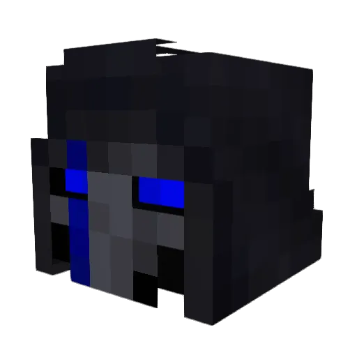 HexZero Minecraft avatar head, 3D render