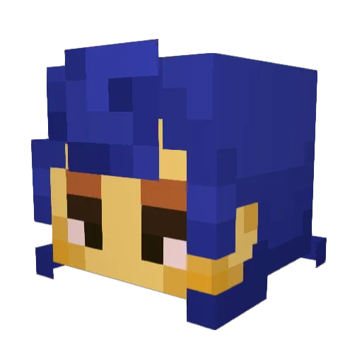 Hex_Arts Minecraft avatar head, 3D render
