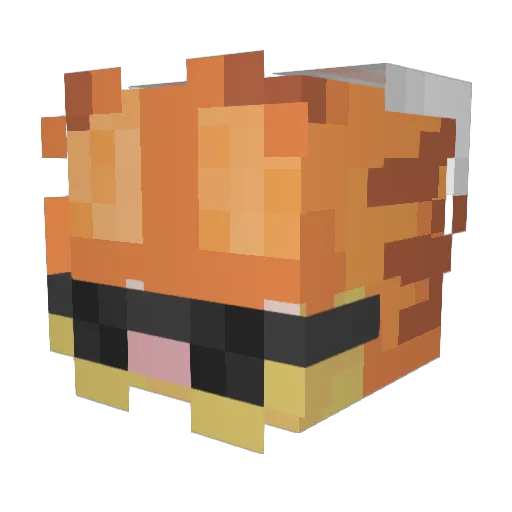 Hex__ Minecraft avatar head, 3D render