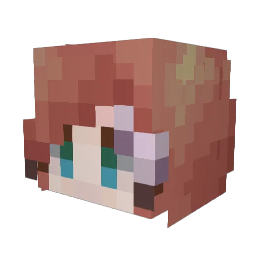 HexaDismal Minecraft avatar head, 3D render