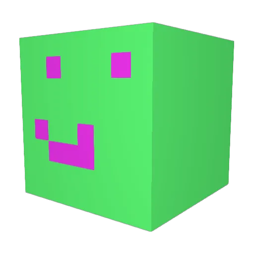 Hexaboy Minecraft avatar head, 3D render