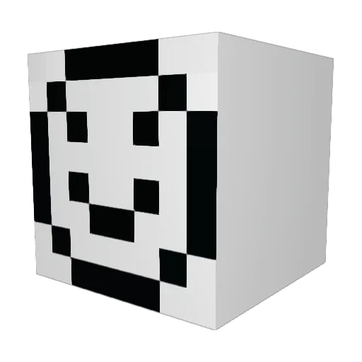 Hexacool Minecraft avatar head, 3D render