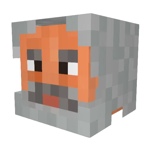 HexagonalGod Minecraft avatar head, 3D render