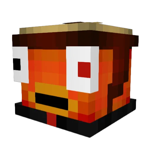 Hexanator88 Minecraft avatar head, 3D render