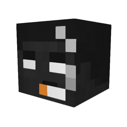 Hexbugs Minecraft avatar head, 3D render