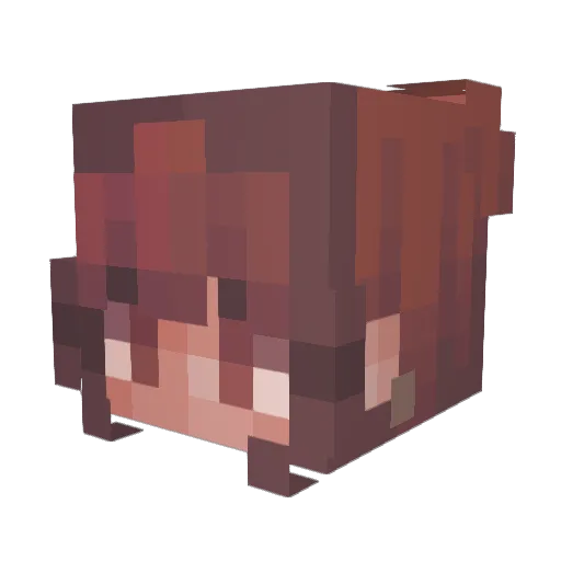 HexeAni Minecraft avatar head, 3D render
