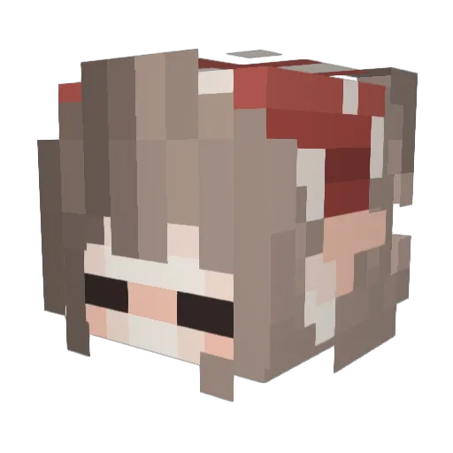 HexedCali Minecraft avatar head, 3D render