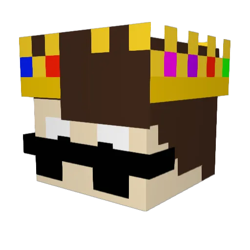 Hexed_0 Minecraft avatar head, 3D render