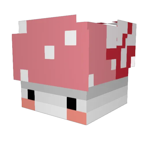 Hexgnome Minecraft avatar head, 3D render