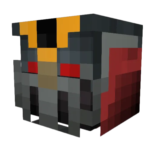Hexieus Minecraft avatar head, 3D render