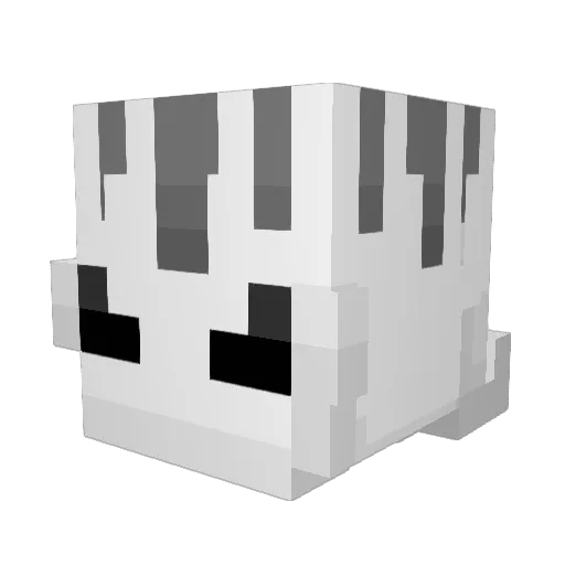 Hexnyght Minecraft avatar head, 3D render