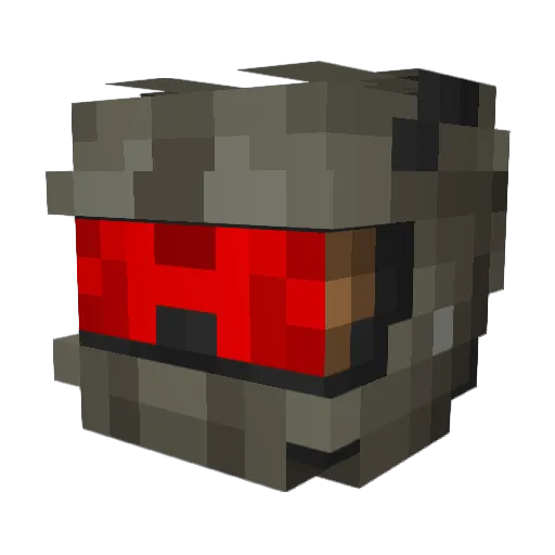 Hexonic51 Minecraft avatar head, 3D render