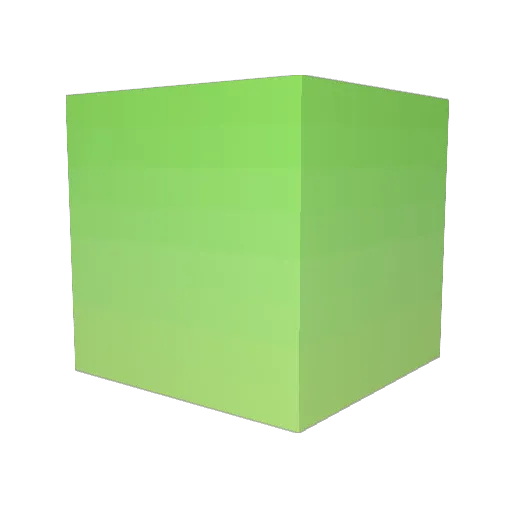 Hexrated Minecraft avatar head, 3D render