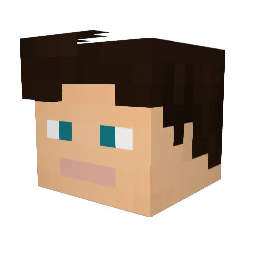 Hextorian Minecraft avatar head, 3D render