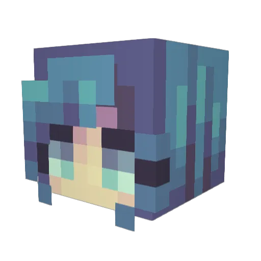 Hexxam Minecraft avatar head, 3D render