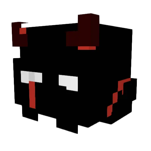Hexxers Minecraft avatar head, 3D render