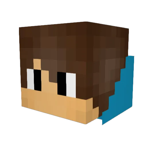 Hexxitor35672 Minecraft avatar head, 3D render