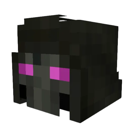 Hexxwashere Minecraft avatar head, 3D render