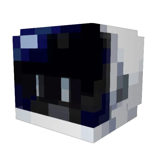 Hexygonical Minecraft avatar head, 3D render