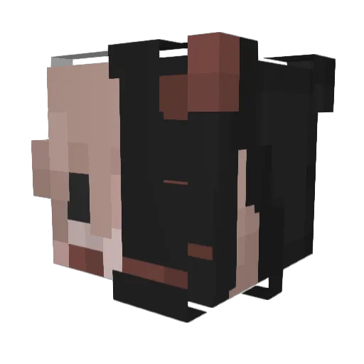 Hexyz Minecraft avatar head, 3D render