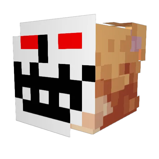Hey1er Minecraft avatar head, 3D render