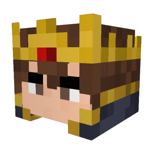 HeyAbdul Minecraft avatar head, 3D render
