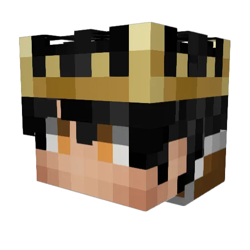 HeyArtur Minecraft avatar head, 3D render