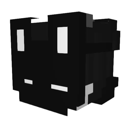 HeyBunnie Minecraft avatar head, 3D render