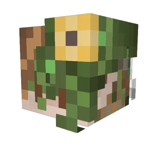 HeyCee Minecraft avatar head, 3D render