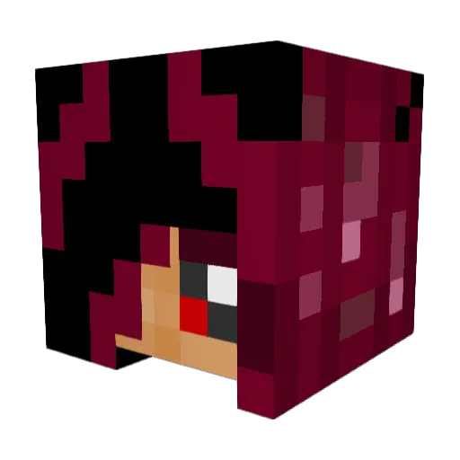 HeyDHD Minecraft avatar head, 3D render