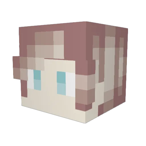 HeyDaddy Minecraft avatar head, 3D render
