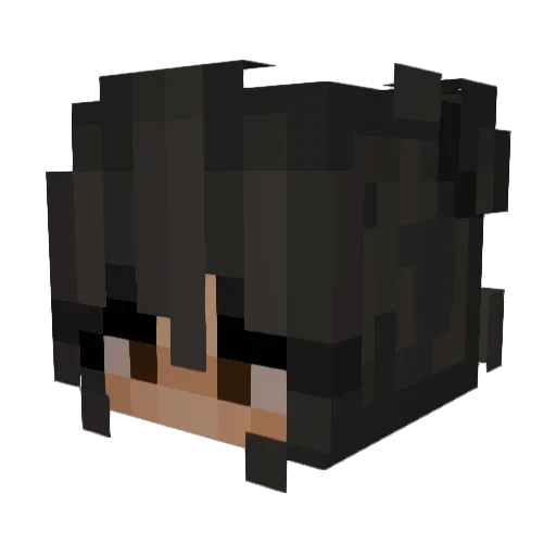 HeyHannah_ Minecraft avatar head, 3D render