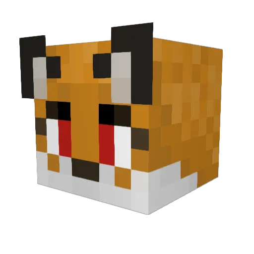 HeyHey3000 Minecraft avatar head, 3D render