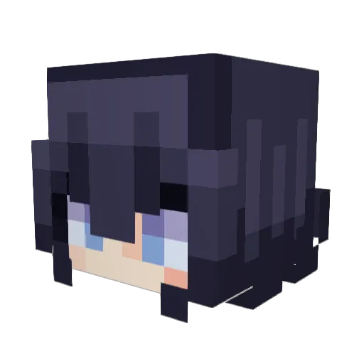 HeyHydro_ Minecraft avatar head, 3D render