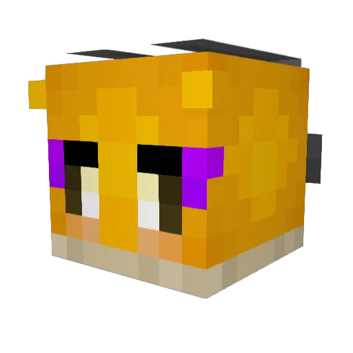 HeyImAndrea_ Minecraft avatar head, 3D render