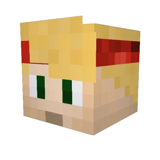 HeyImEL1TE Minecraft avatar head, 3D render