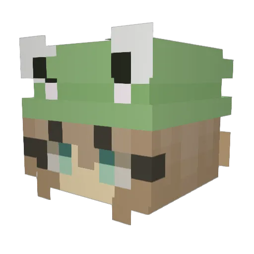 HeyImHelene Minecraft avatar head, 3D render