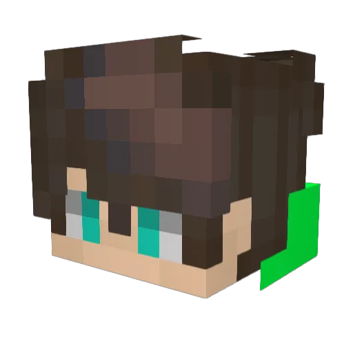 HeyImLanie Minecraft avatar head, 3D render