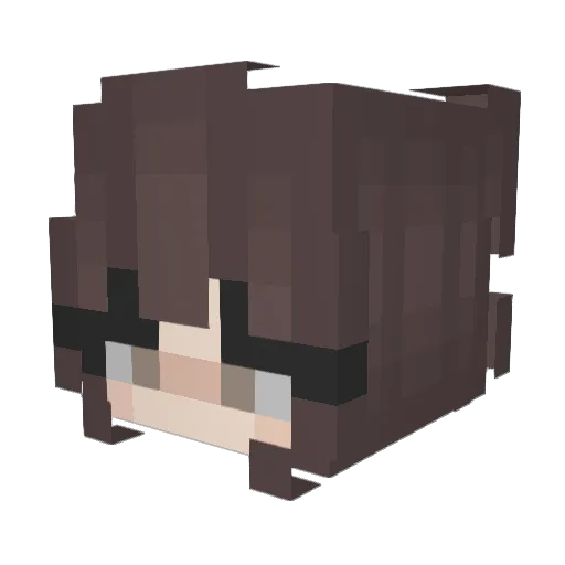 HeyImMilo Minecraft avatar head, 3D render