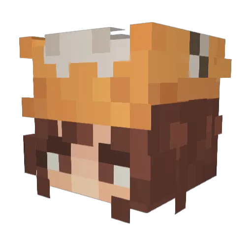 HeyImWot Minecraft avatar head, 3D render