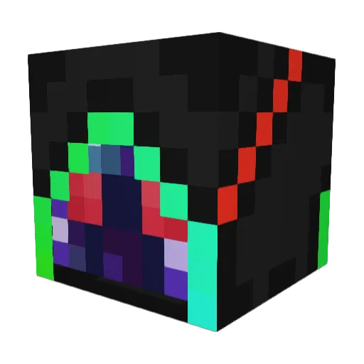 HeyImnana Minecraft avatar head, 3D render