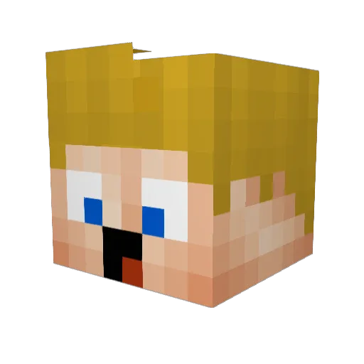 HeyIngoOo Minecraft avatar head, 3D render