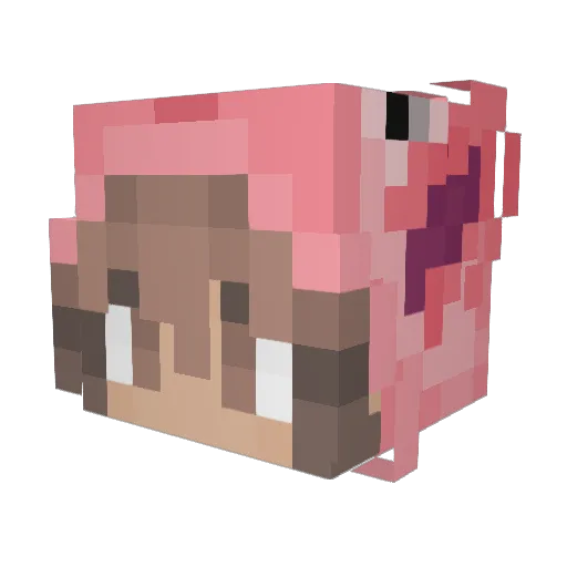HeyItSquish Minecraft avatar head, 3D render
