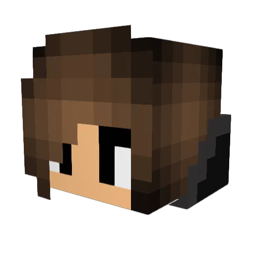 HeyItsJustJJ Minecraft avatar head, 3D render