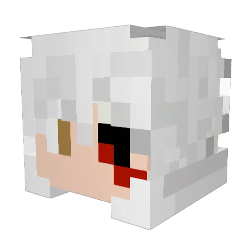 HeyItsKoi Minecraft avatar head, 3D render