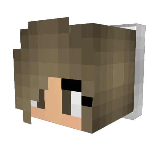 HeyItsLola_ Minecraft avatar head, 3D render