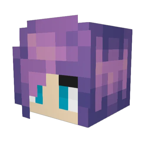 HeyItsMac_Games Minecraft avatar head, 3D render
