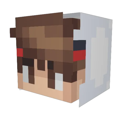 HeyItsMeaghan Minecraft avatar head, 3D render