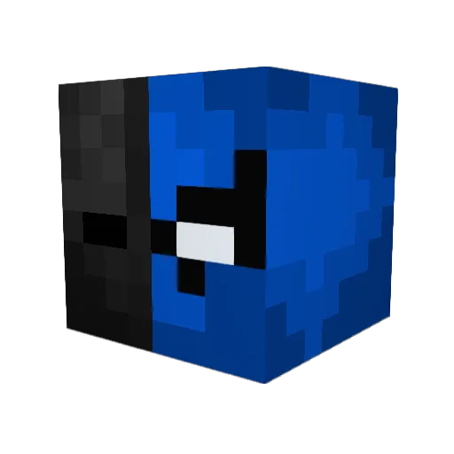 HeyItzFrank Minecraft avatar head, 3D render